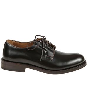 Calce Herren Oxford Leder Schnürschuhe - Schwarz