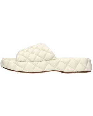 Bottega Veneta Sliders - Blanco