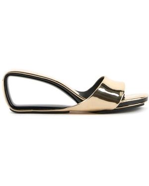 United Nude Schoenen ,Geel ,Leer Mobius Mid - Metallic