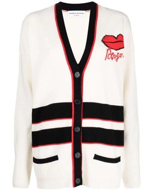 Sonia Rykiel Truien & Vesten ,Wit ,Wol Witte Wol Casual Cardigan
