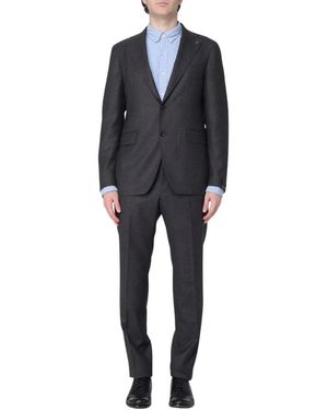 Tagliatore Kostuums ,Grijs ,Wol Vesuvio Single-Breasted Suit - Zwart