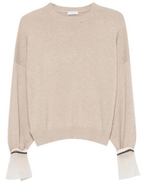 Brunello Cucinelli Truien & Vesten ,Cashmere Truien - Naturel