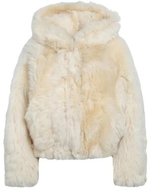 Blancha Bontjas Met Capuchon - Naturel