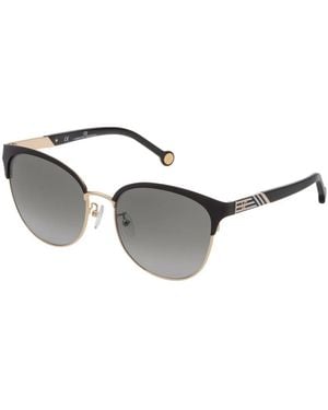 Carolina Herrera Occhiali da sole rosa in metallo gradient per donne - Metallizzato