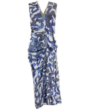 Dries Van Noten Midi Dresses - Bleu