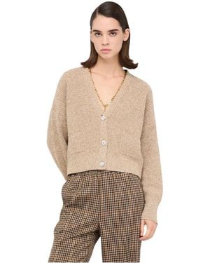 Liu Jo Cardigan Mit Schmuckknöpfen - Natur