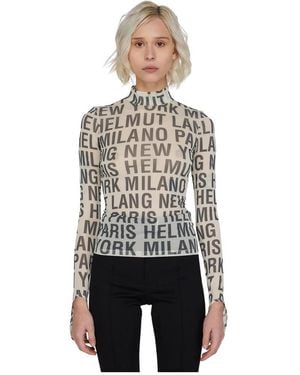 Helmut Lang Long Sleeve Tops - Grey