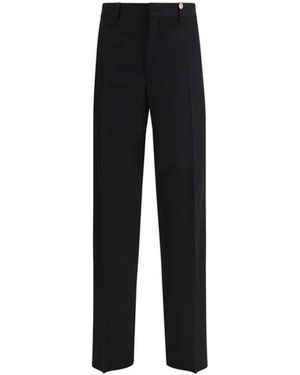 Versace Broeken ,Zwart ,Wol Wolbroek