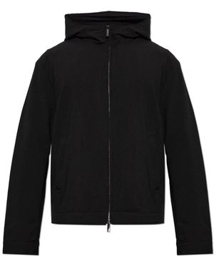 Emporio Armani Jassen ,Zwart ,Hooded Jacket