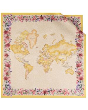 Alviero Martini 1A Classe Silk Scarves - Natural