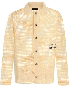 Alanui Truien & Vesten ,Katoen Where The Wave Begins Cardigan - Naturel