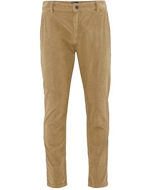 Bomboogie Pantaloni chino slim fit in velluto a coste - Neutro