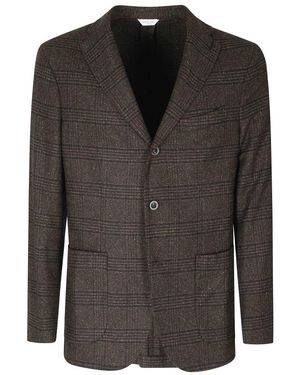 Boglioli Jassen ,Bruin ,Wol K Jacket - Zwart