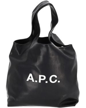 A.P.C. Tote Bags - Noir