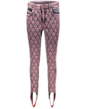 DIESEL Skinny Fit Jeans - Red
