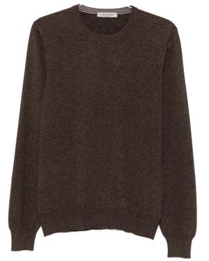 La Fileria Trui Met Ronde Hals - Bruin