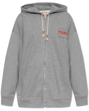 Marni Loopback Hoodie - Grau