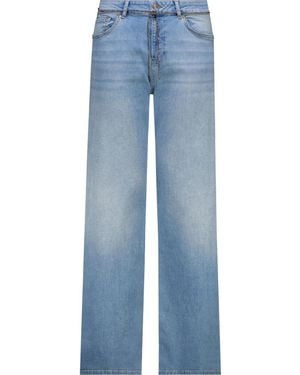 Monari Elegante Wide Leg Jeans - Blau
