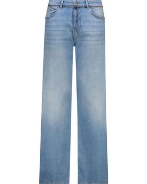 Monari Jeans ,Blauw ,Katoen Elegante Wide Leg Jeans