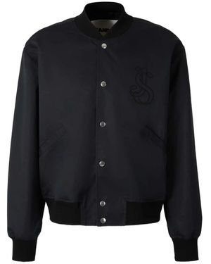 Jil Sander Jassen ,Zwart ,Bomberjack - Blauw