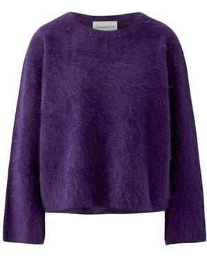 Ouí Rundhals-Strickpullover - Lila