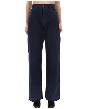 Maison Margiela Wide Trousers - Blue