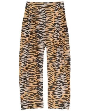 Pinko Wide Trousers - Natural