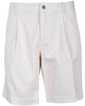Bikkembergs Korte Broeken ,Katoen Katoen Elastaan Shorts - Wit