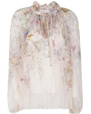 Zimmermann Overhemden ,Veelkleurig ,Rebellion Billow Blouse - Roze