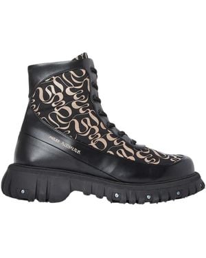 Phileo Lace-Up Boots - Nero