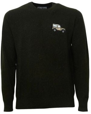 MC2 Saint Barth Maglia Heron Rundhals-Strickpullover - Schwarz