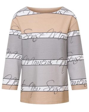 Rabe Off-Shoulder Crop Top - Grau