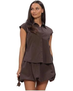 Ydence Overhemden ,Bruin ,Katoen Blouse Sabrina