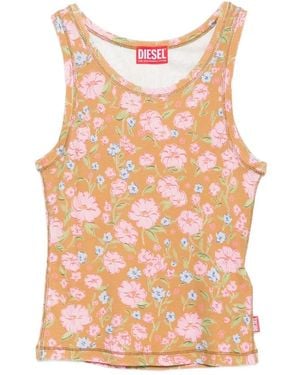 DIESEL Tops ,Veelkleurig ,Sleeveless Tops - Oranje
