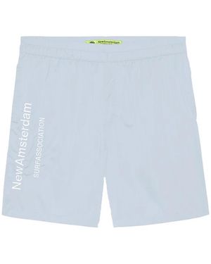New Amsterdam Surf Association Logo Boardshort - Blau