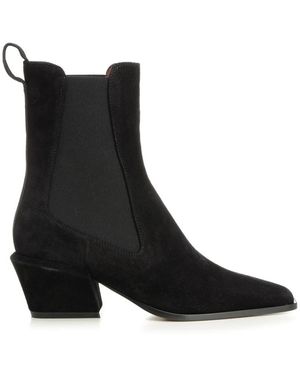 Paris Texas Cowboy & Biker Boots - Black