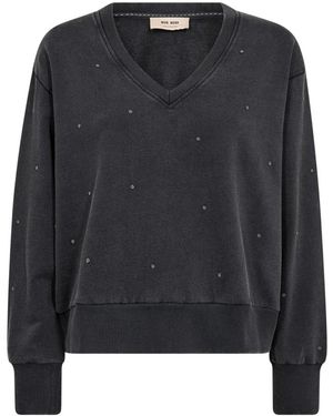Mos Mosh Hoodies & Sweatvesten ,Zwart ,Sweatshirts & Hoodies