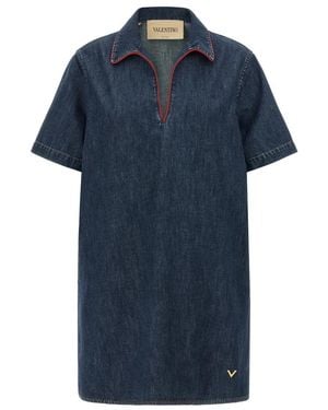 Valentino Garavani Shirt Dresses - Blue