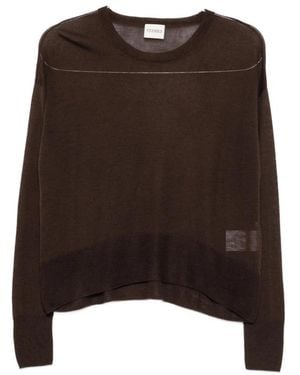 Closed Round-Neck Knitwear - Brown