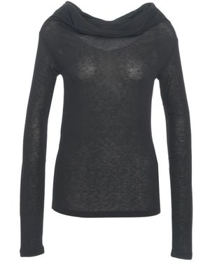 8pm Nero T-Shirt Mit Cascading Neckline - Schwarz