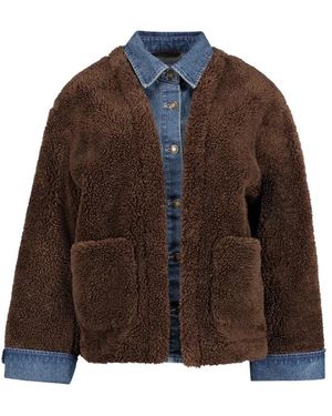 Geisha Denim &Amp; Teddy Jacke - Braun