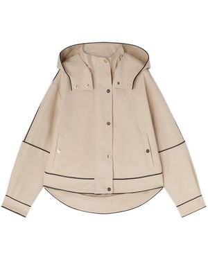 mötivi Jassen ,Katoen Korte Parka - Naturel