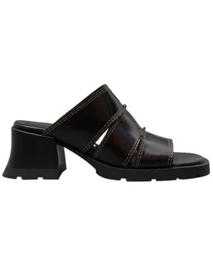 Miista Heeled Mules - Negro