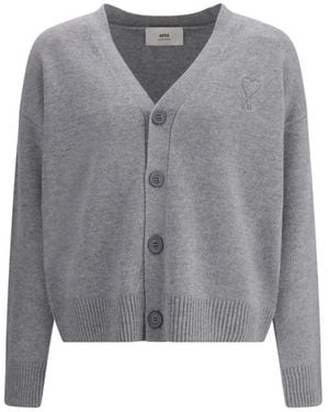 Ami Paris Cardigans - Grey