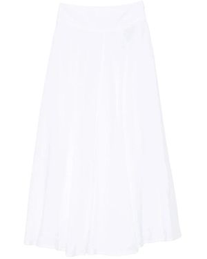 120% Lino Midi Skirts - Blanco