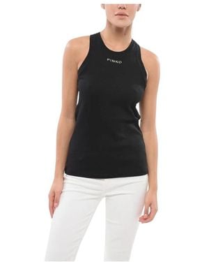 Pinko Sleeveless Tops - Nero