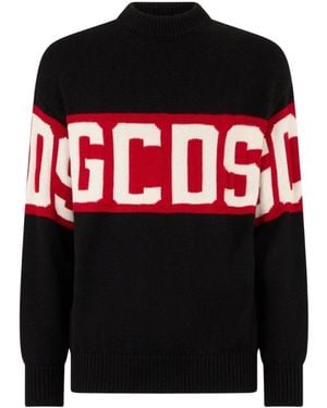 Gcds Round-Neck Knitwear - Rojo