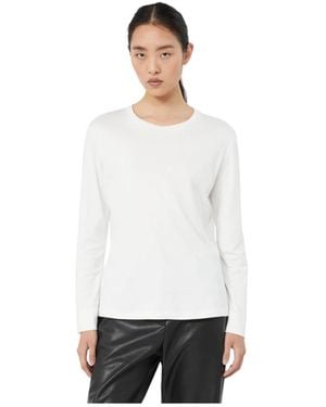 Max Mara Long Sleeve Tops - Blanco