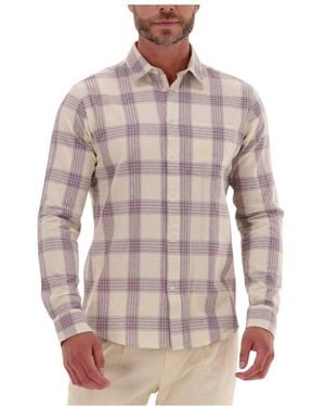 Minimum Casual Herrenhemd Seno Lila - Braun