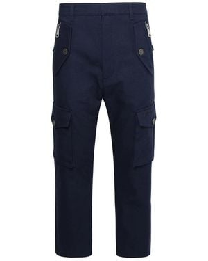 Balmain Straight Trousers - Azul